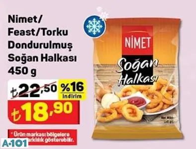NİMET DONDURULMUŞ SOĞAN HALKASI NİMET DONDURULMUŞ SOĞAN HALKASI